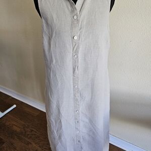 Tommy Bahama Tan Linen Dress Sz Small